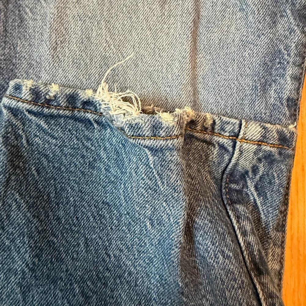 American Eagle Slim Straight Easy Flex Jeans 34x34 Distressed